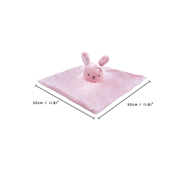 NEW Pink Bunny Plush Baby Security Blanket - Picture 2 of 7